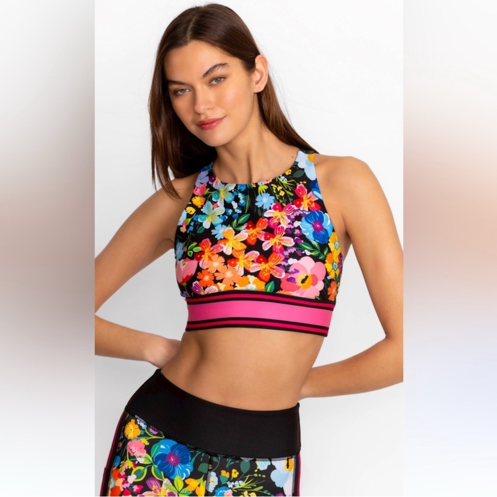 Johnny Was Reversible Long Line Sports Bra